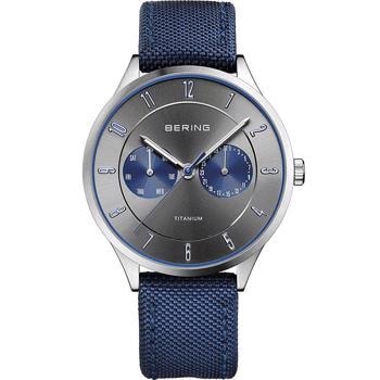 Titanium Titanium Batteridrevet quartz Herre ur fra Bering, 11539-873